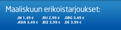 Loppuvuoden erikoistarjoukset